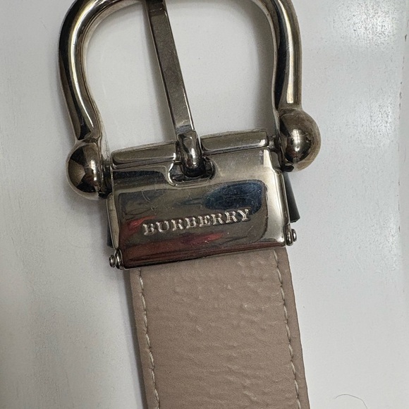 EUC Burberry Checkered Belt with Black Leather Accents - Picture 6 of 6